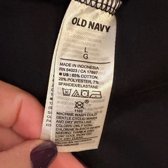 Old Navy Essential fleece-lined Black Leggings - Picture 3 of 4